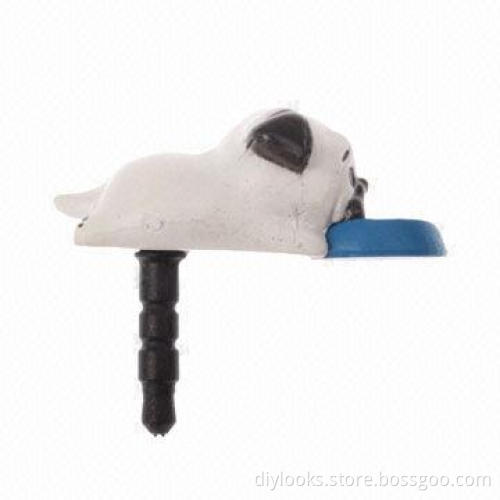 Cute Cartoon Little Dog Style Earphone Anti-dust Plug for iPhone 5/5S/5C/4/4S/iPod/iPad, Unique